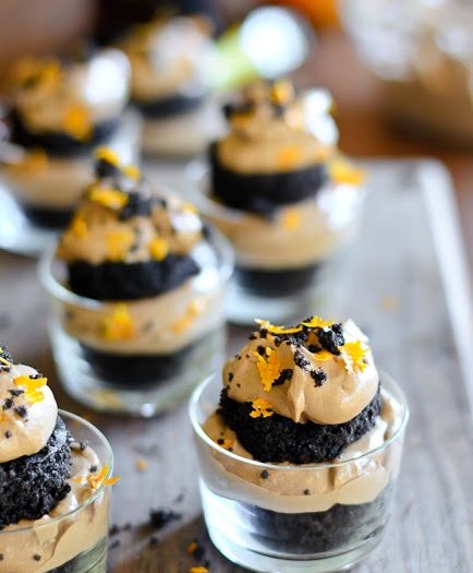 Dark Chocolate Olive Oil Mini Trifles