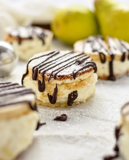 Mascarpone and Pear Cakes