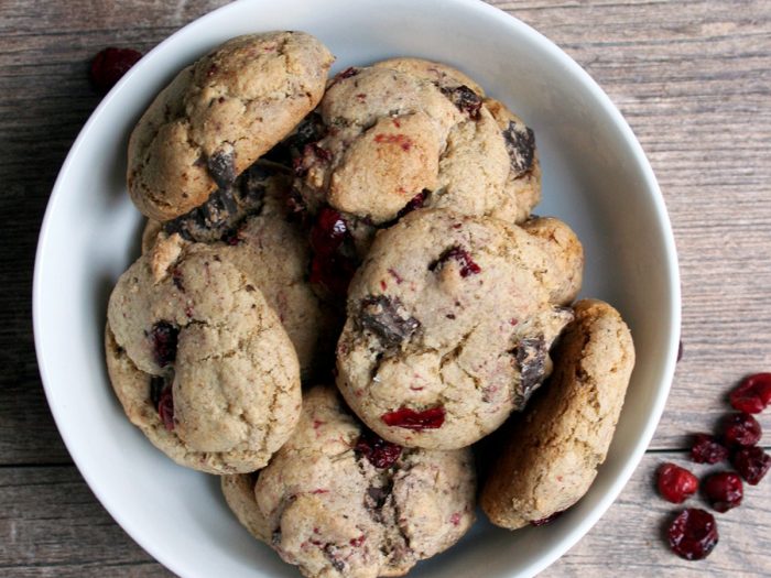 Olive Oil Chocolate Chip Cranberry Cookies