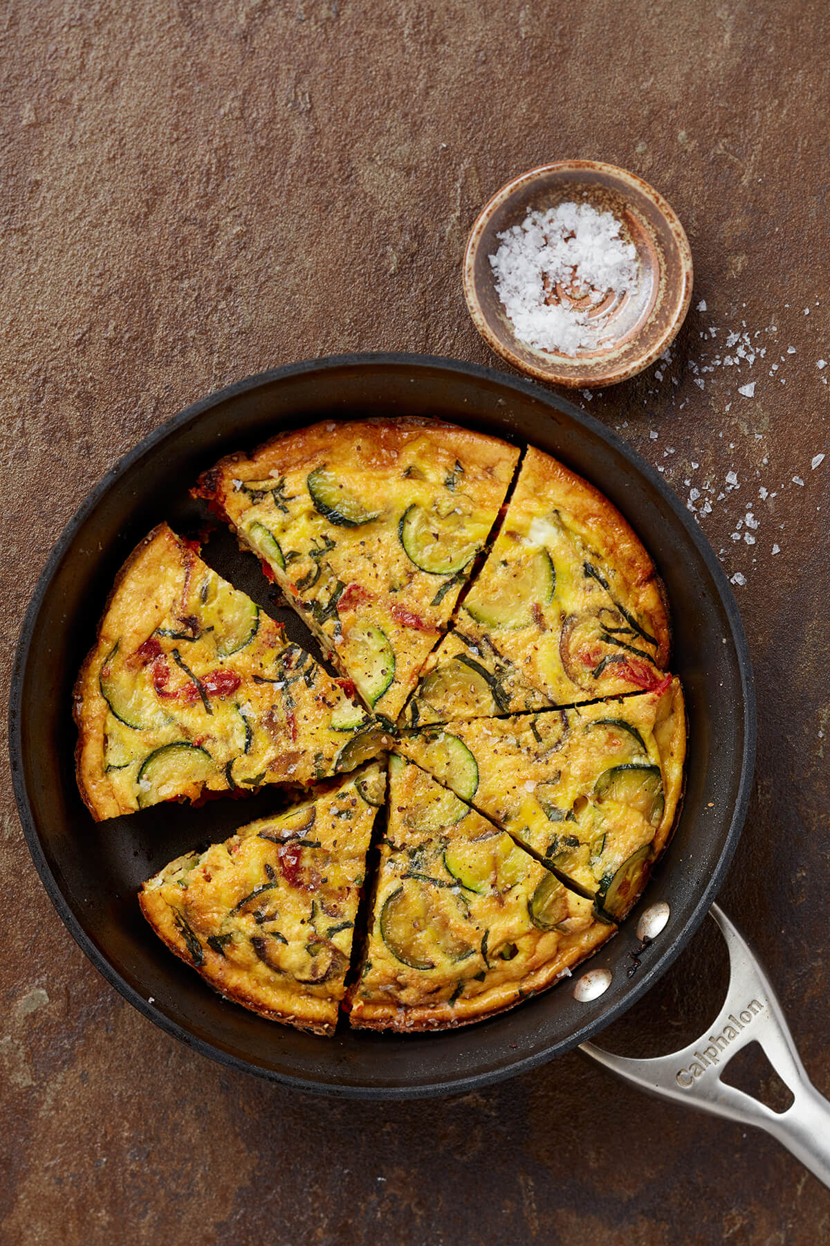 Caramelized Onion and Zucchini Frittata