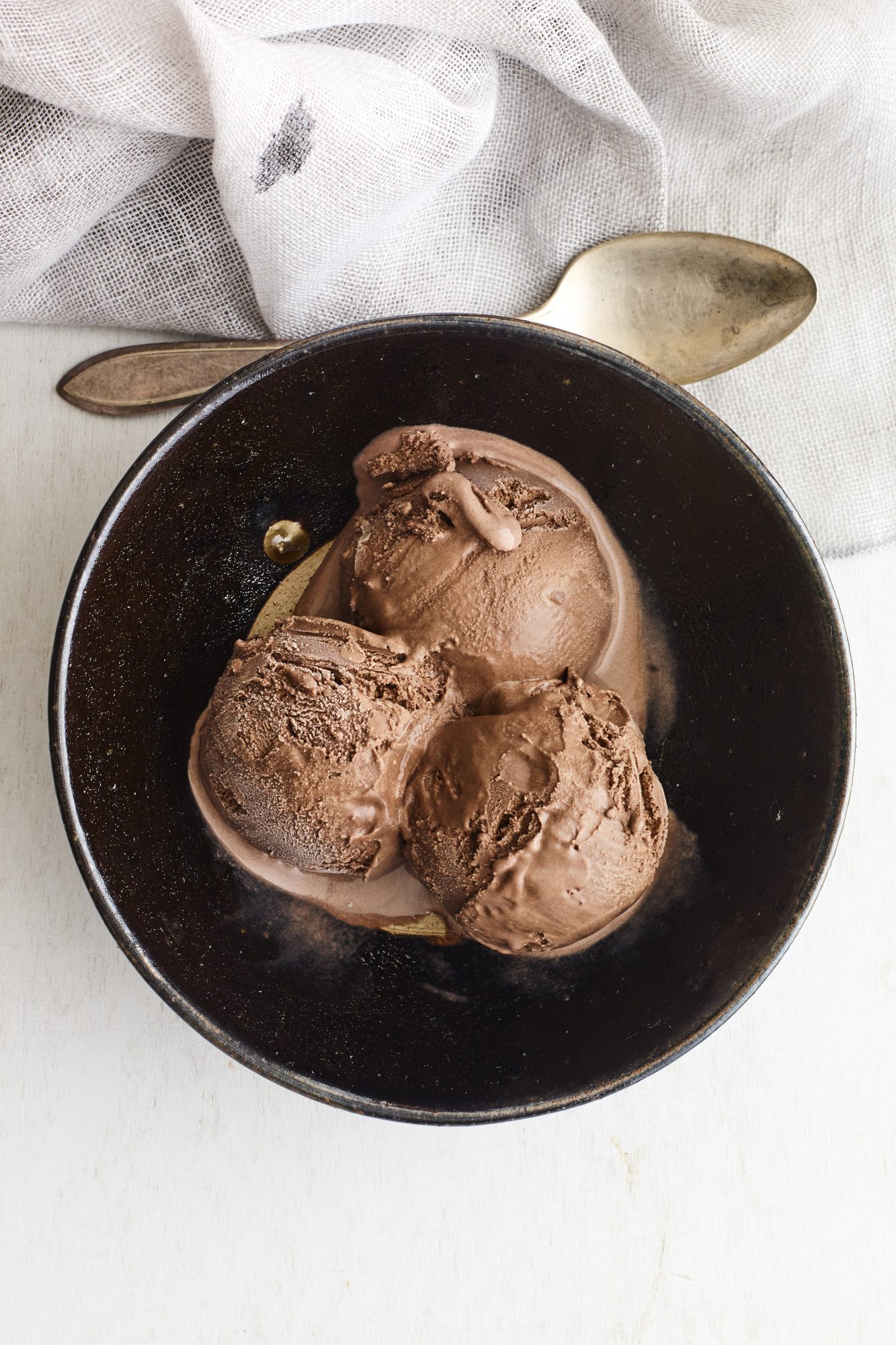 Bittersweet Chocolate and Extra Virgin Olive Oil Ice Cream