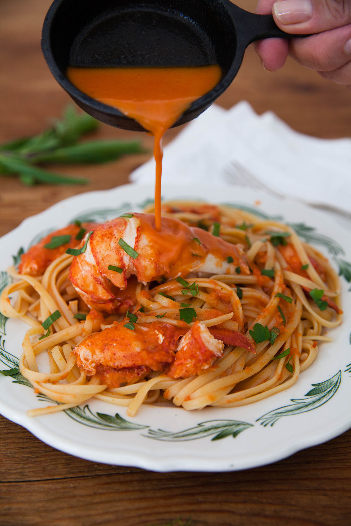 Linguine with Lobster and Herbs