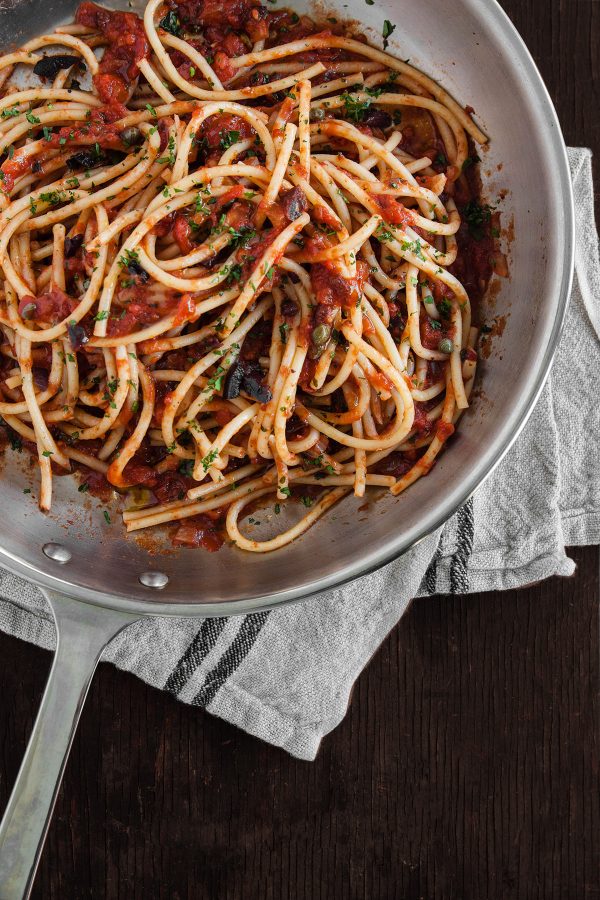 Bucatini with Puttanesca Sauce Colavita Recipes