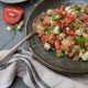 Chilled Tomato Bulgur and Cucumber Tabbouleh Salad