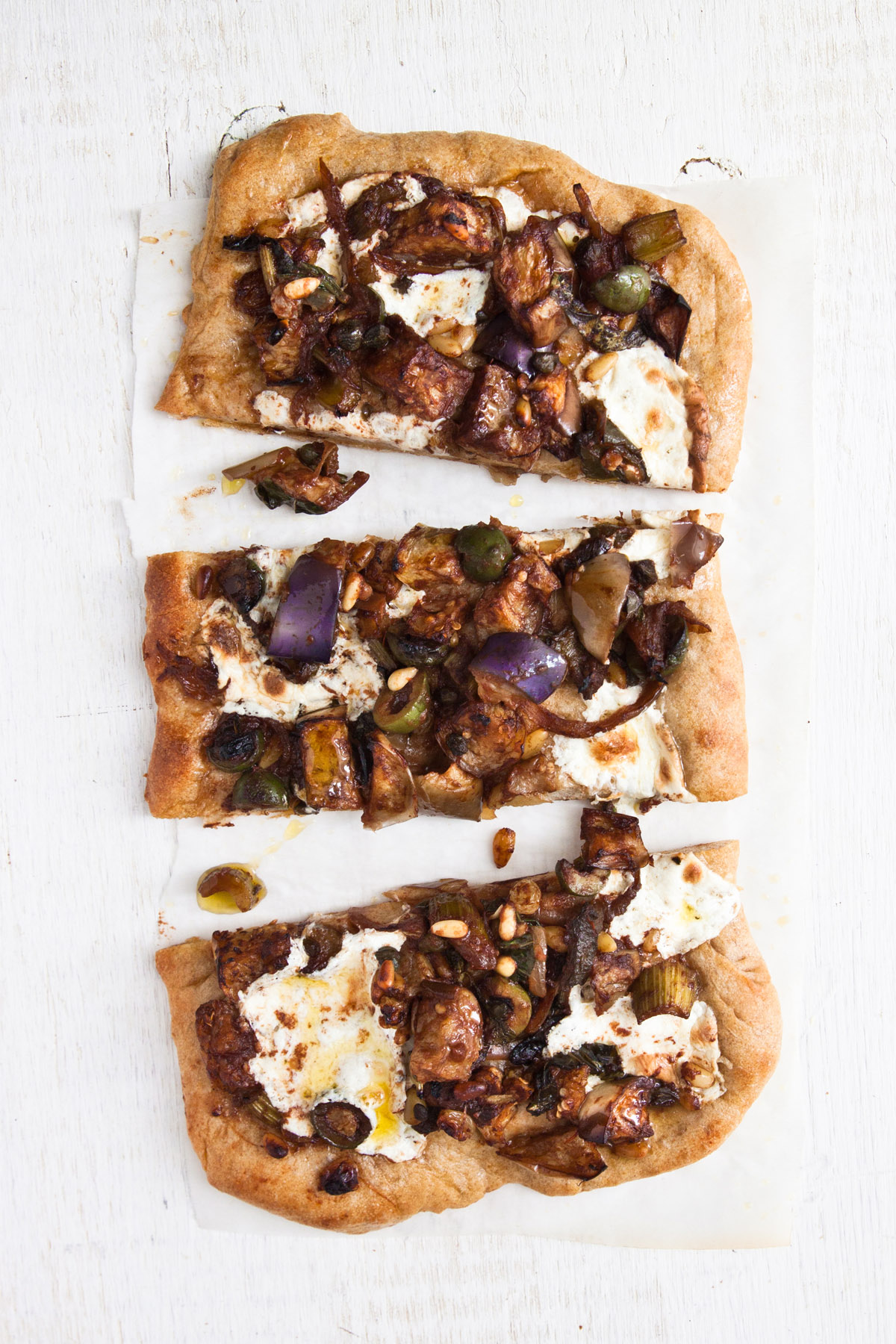 Eggplant Caponata Pizza