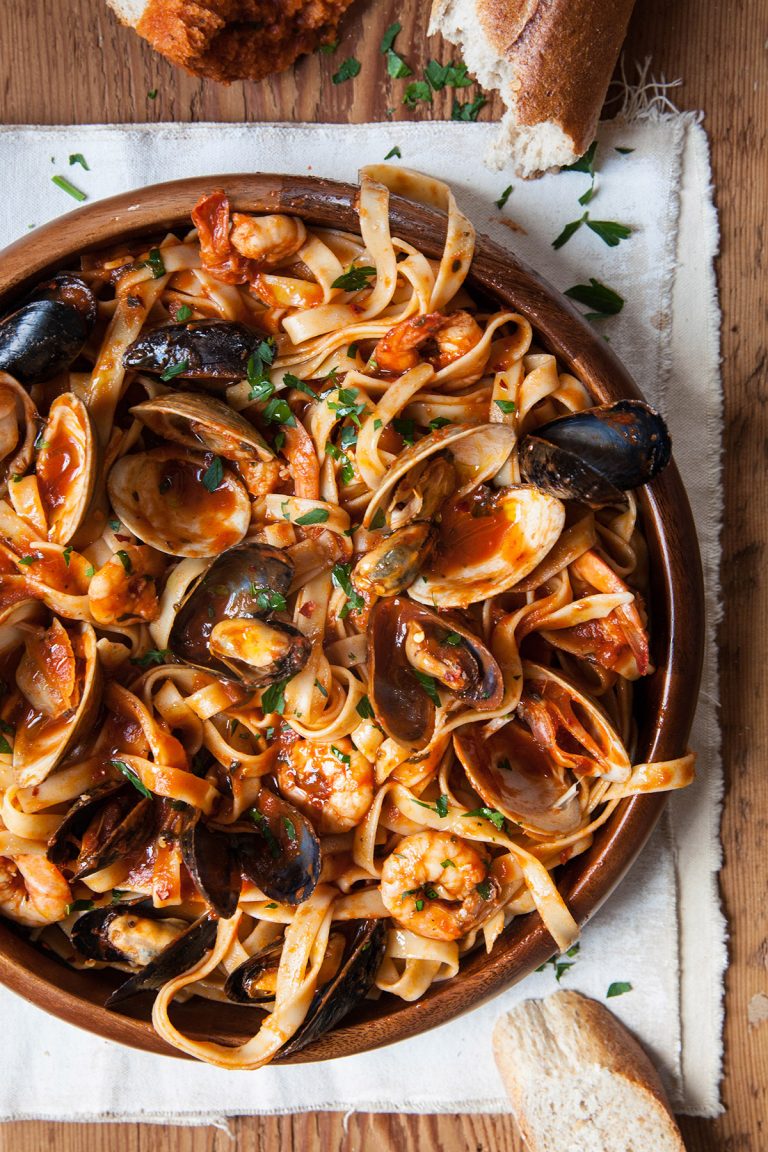 Fettuccine with Shellfish Colavita Recipes