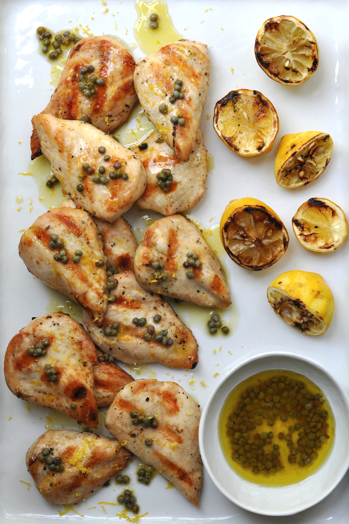 Grilled Chicken with Lemon-Caper Sauce