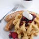 Polenta Waffles with Balsamic Berry Compote