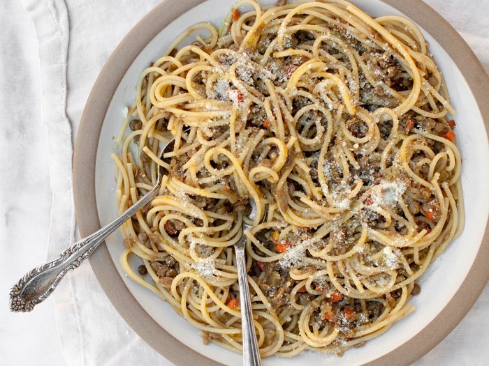 Spaghetti with Lentils