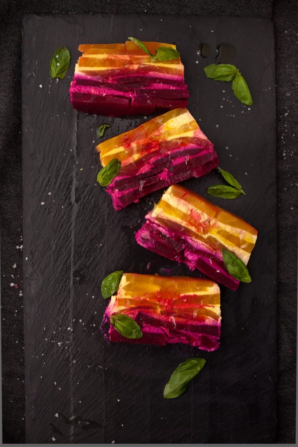 Red and Golden Beet Stacks with Goat Cheese - Colavita Recipes