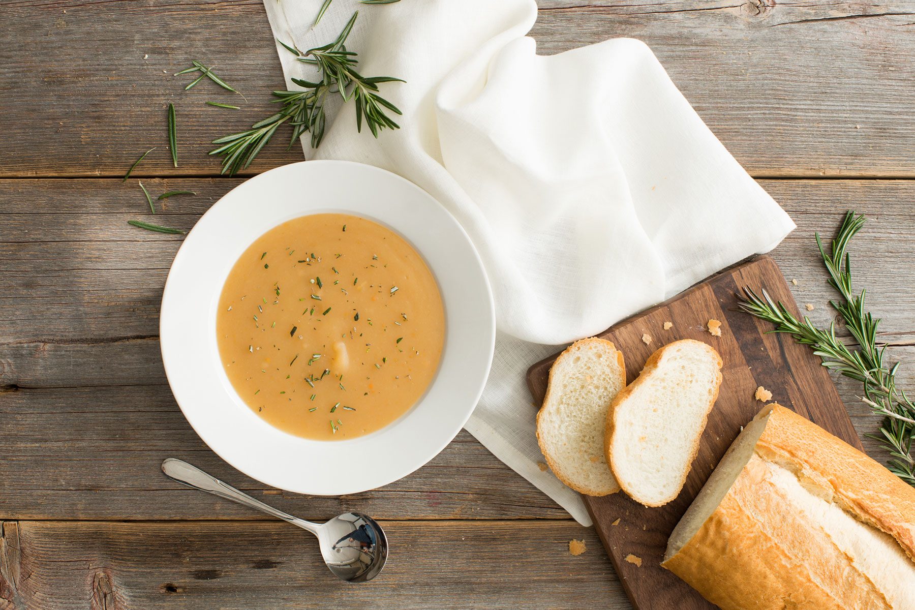 Winter Potato Soup with Rosemary
