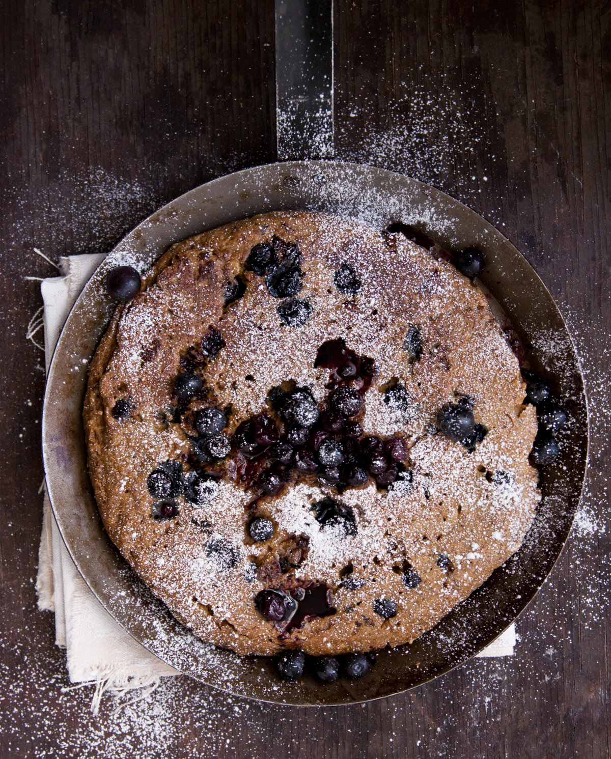 Blueberry and Oat Polenta Pancakes