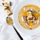 Golden Beet and Cauliflower Soup with Croutons