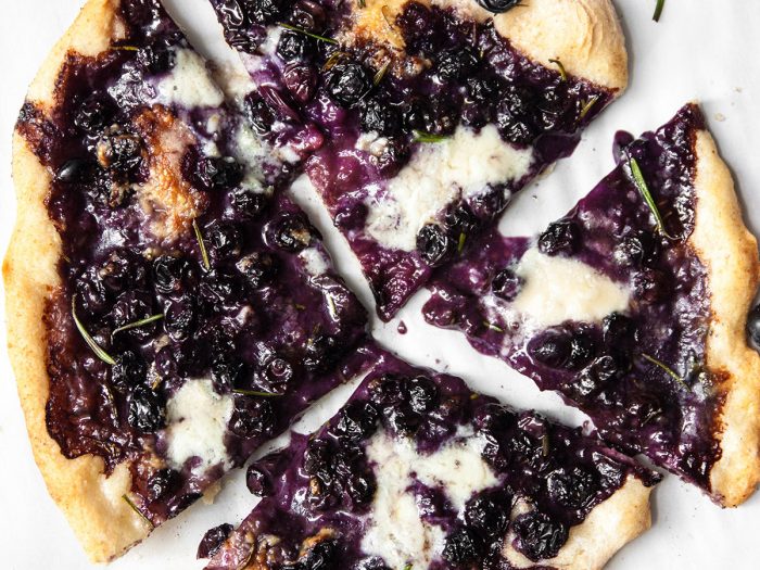 Blueberry, Gorgonzola and Rosemary Pizza