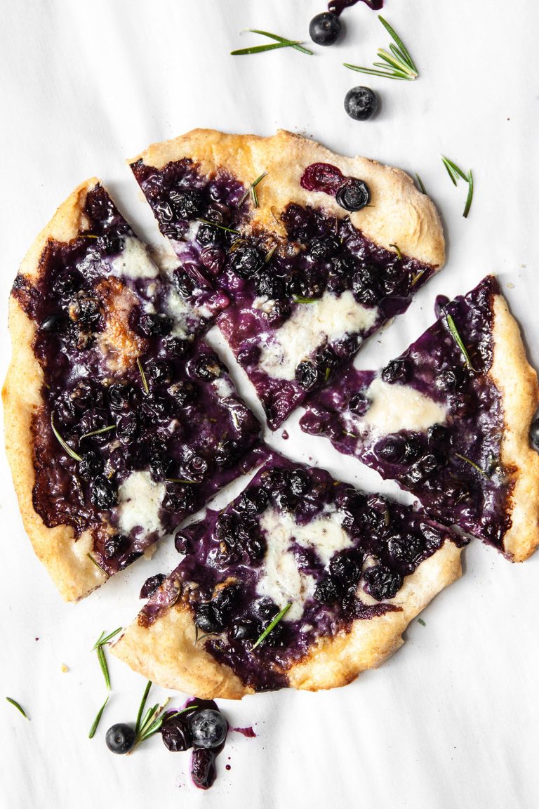 Blueberry, Gorgonzola and Rosemary Pizza