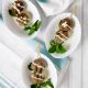 Grilled Lamb Meatballs with Minted Yogurt Sauce