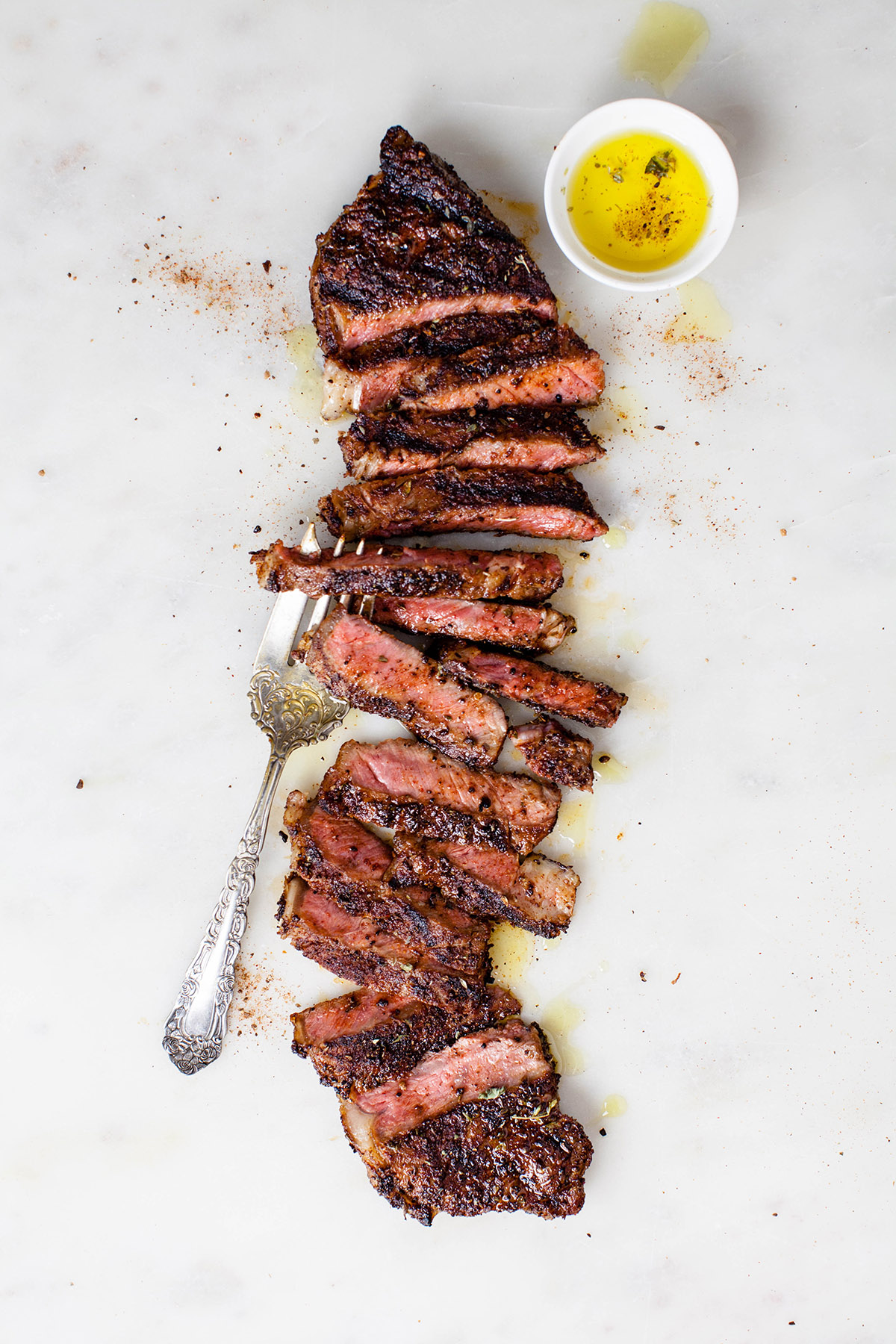 Grilled Steak with Spiced Coffee Rub