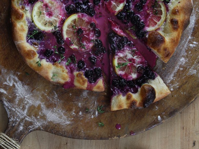 Blueberry and Lemon Pizza
