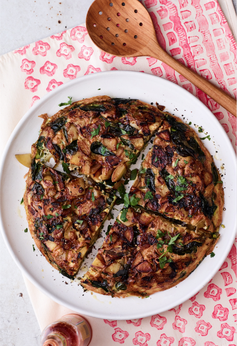 Spinach and Garlic Tortilla Espagnole - Colavita Recipes