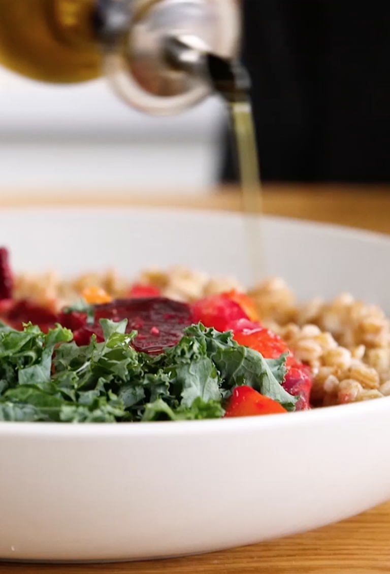 Vegan Farro Bowls with Miso Vinaigrette Colavita Recipes