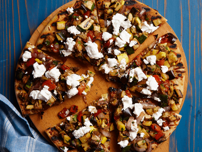 Grilled Summery Ratatouille Pizza