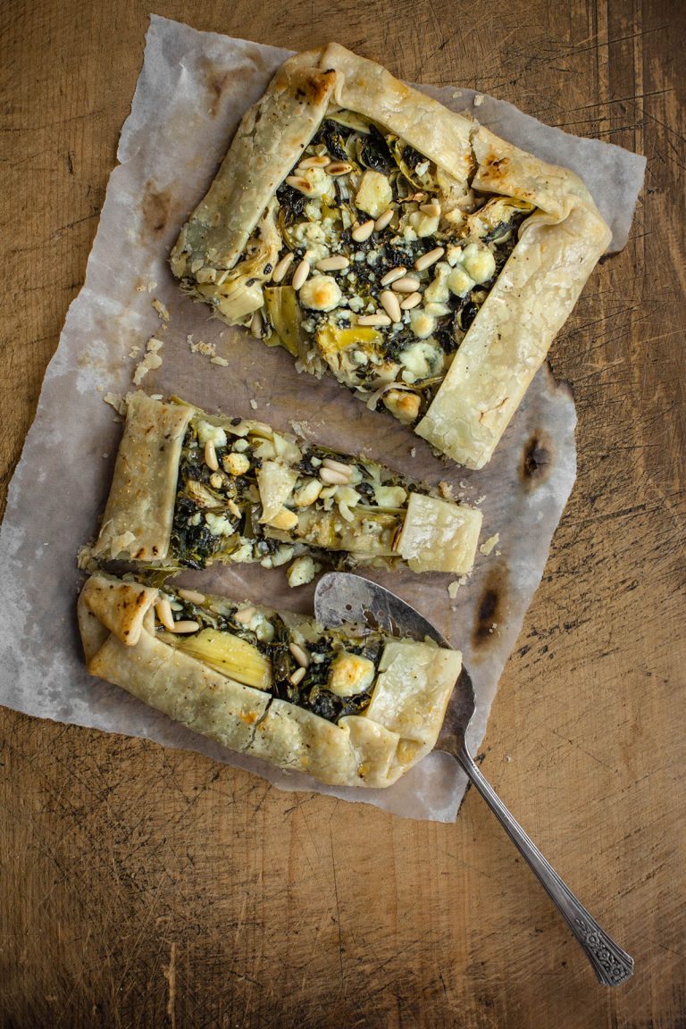 Artichoke and Spinach Crostata with Polenta Crust Colavita Recipes