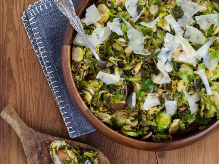 Parmesan Shaved Brussels Sprouts