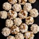 Popcorn Balls with Pumpkin Spice and White Chocolate