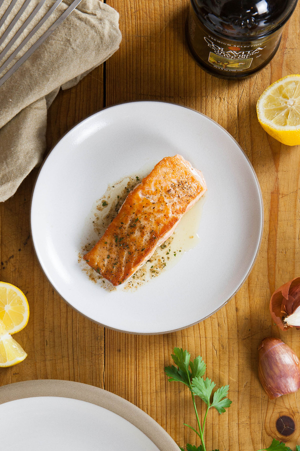 Salmon in Brown Butter and Lemon Sauce