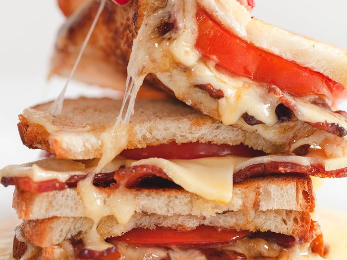 Balsamic Bacon and Tomato Grilled Cheese