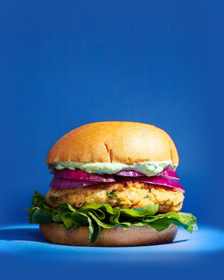 Salmon Burgers with Creamy Chimichurri Colavita Recipes