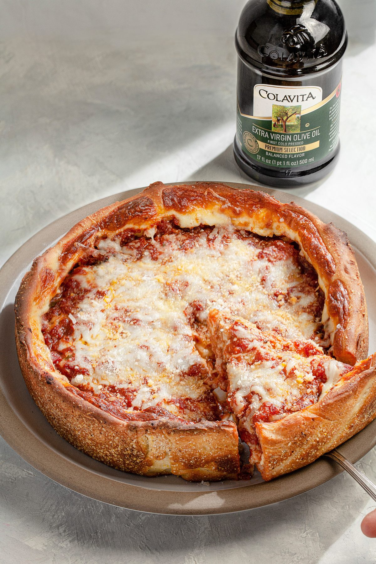 Deep Dish Chicago Pizza - Colavita Recipes