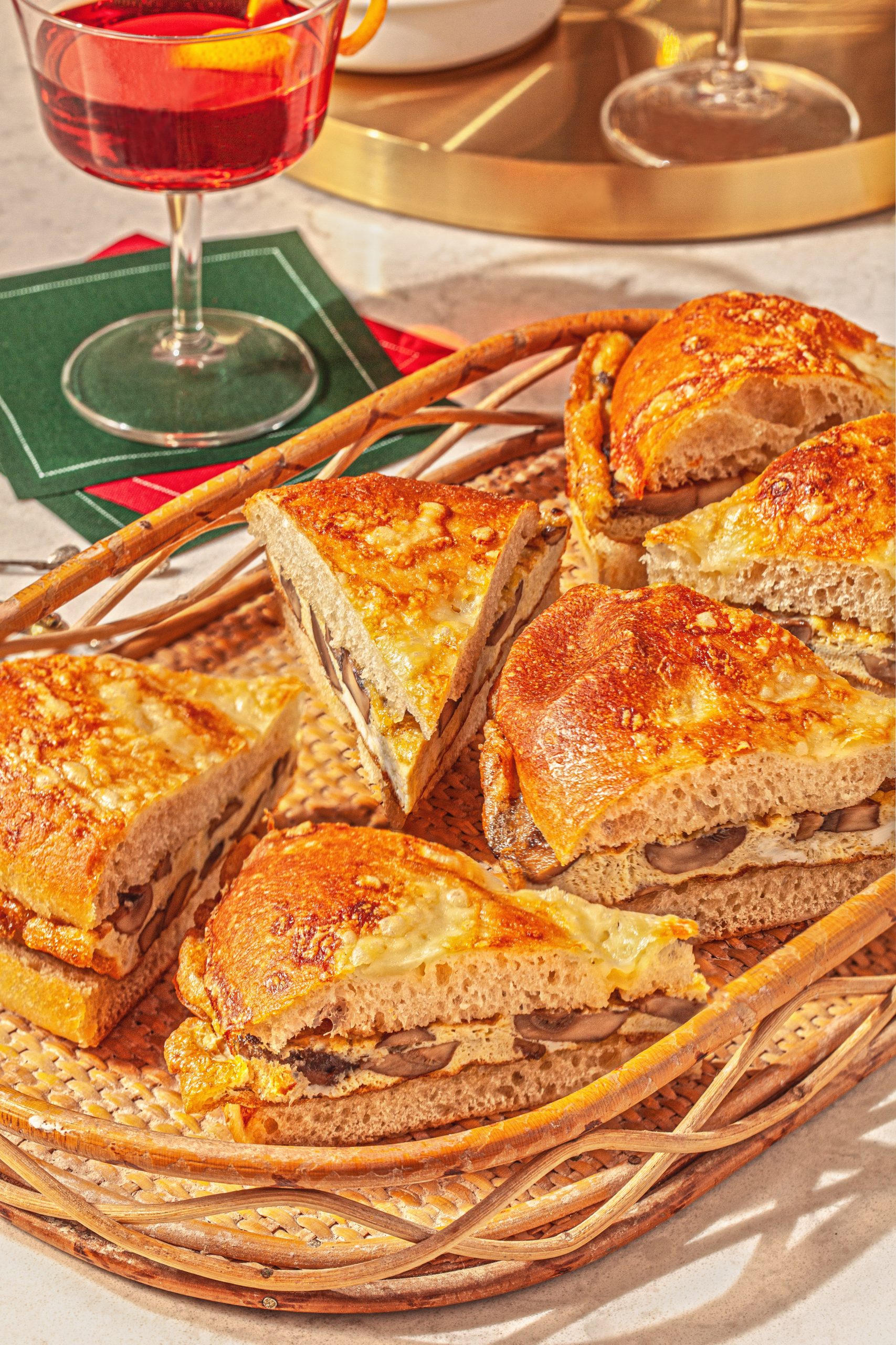 Focaccia Mushroom and Egg Sandwich - Colavita Recipes