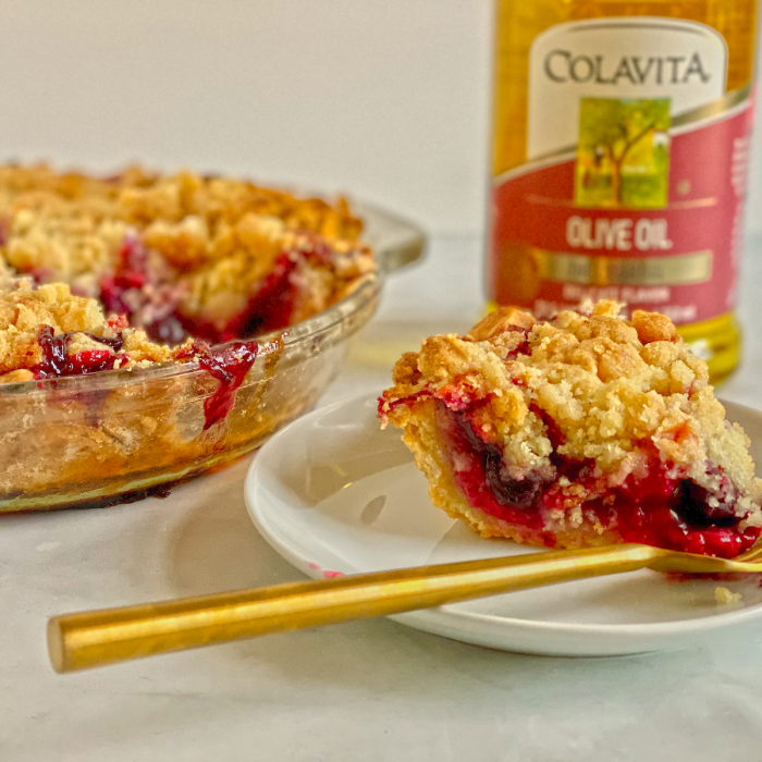 Mixed Berry Crumb Pie with Olive Oil Crust (and Crumb!) by Jessie