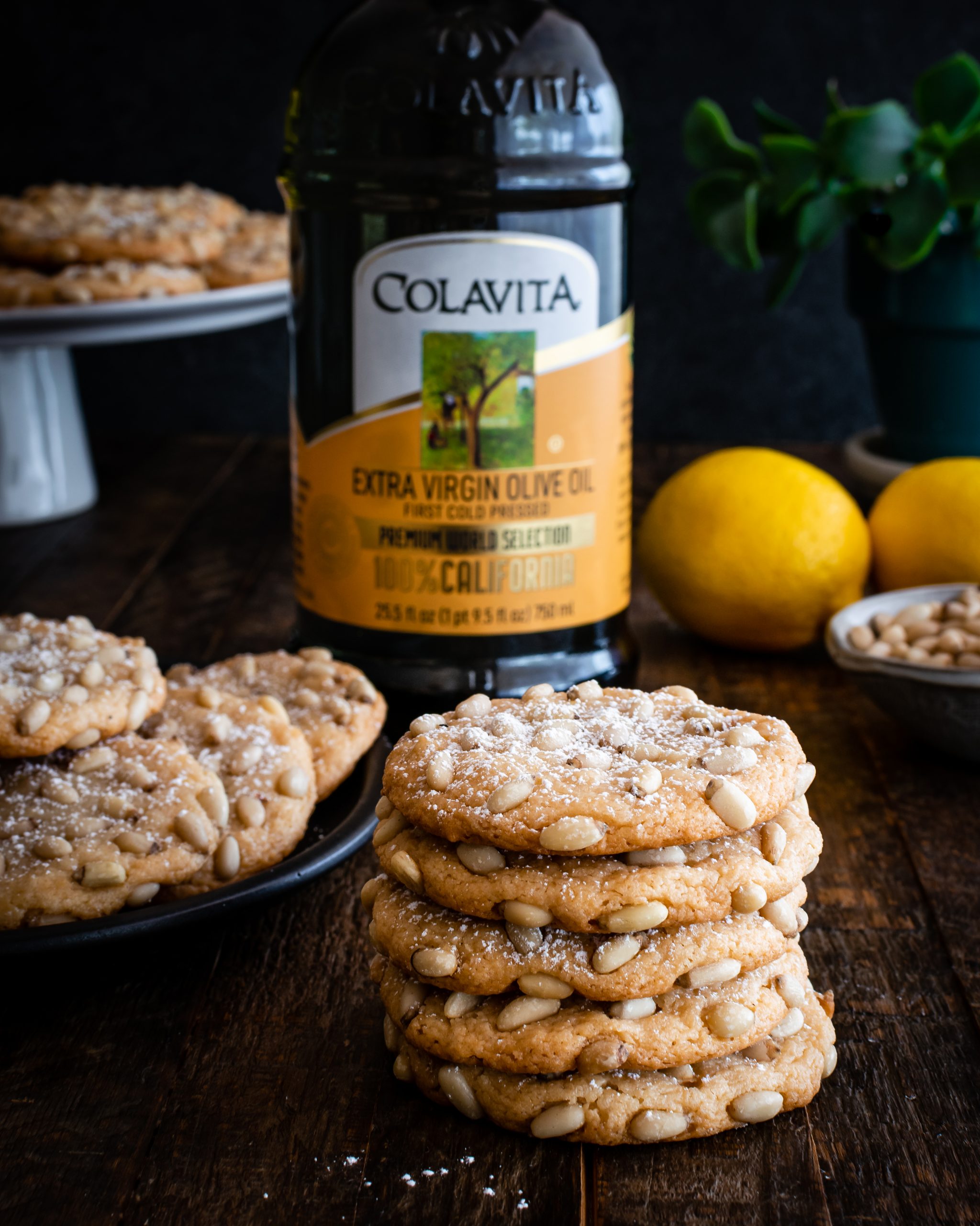 Lemon Olive Oil Pignoli Cookies by Husbands That Cook - Colavita Recipes