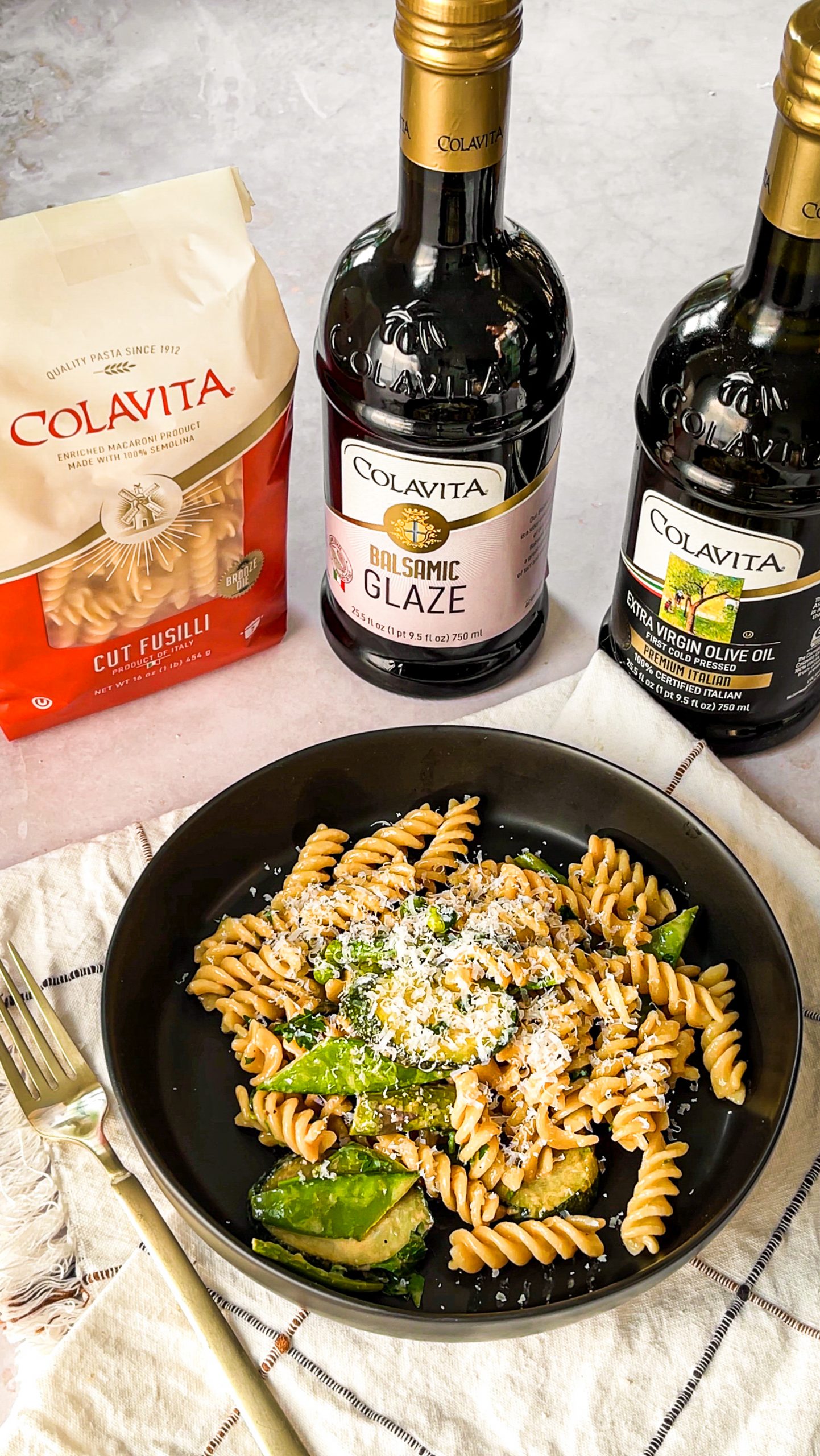 Balsamic Pasta Primavera by breadandbasil Colavita Recipes