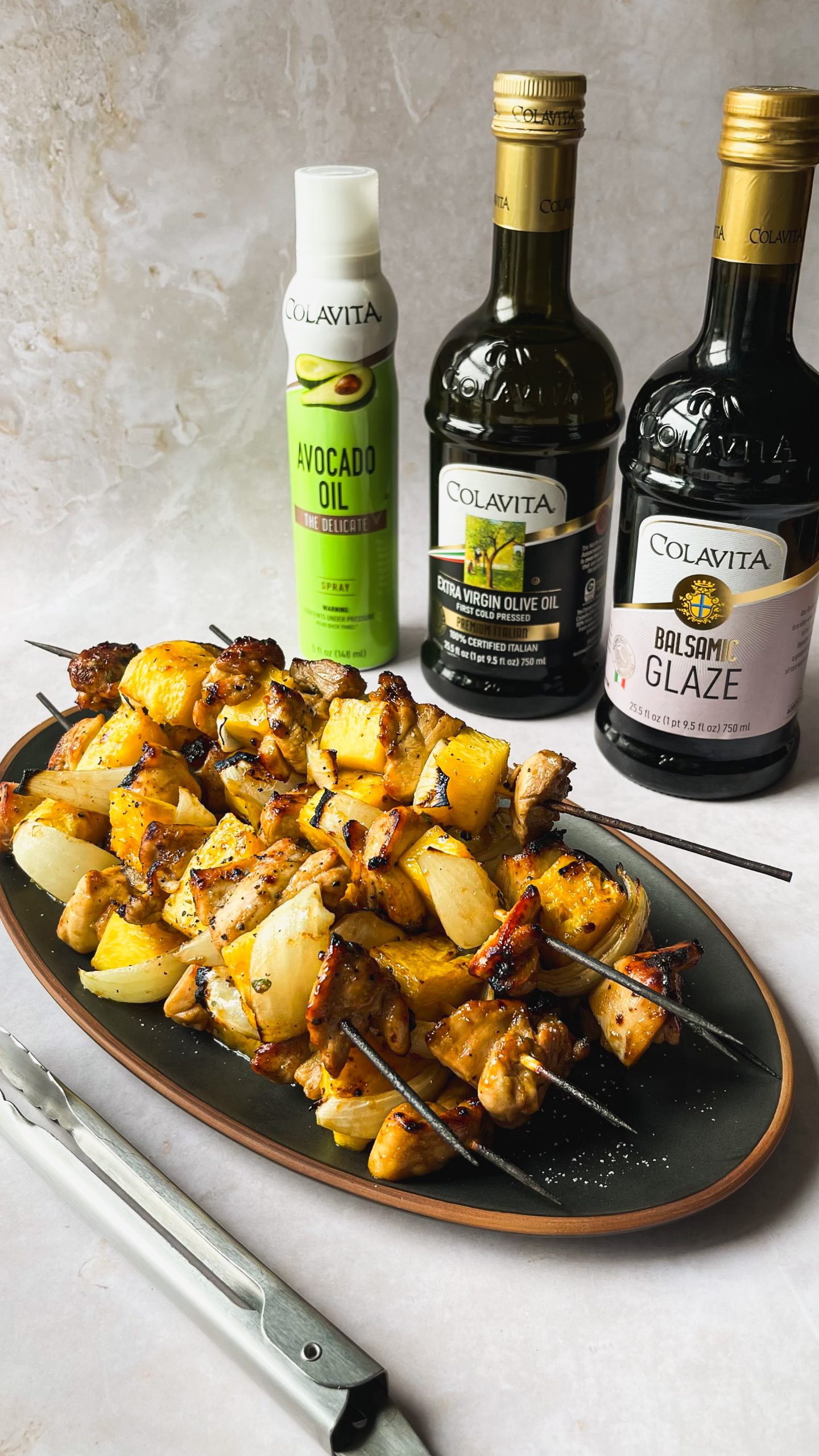 Grilled Chicken And Pineapple Skewers By Breadandbasil Colavita Recipes