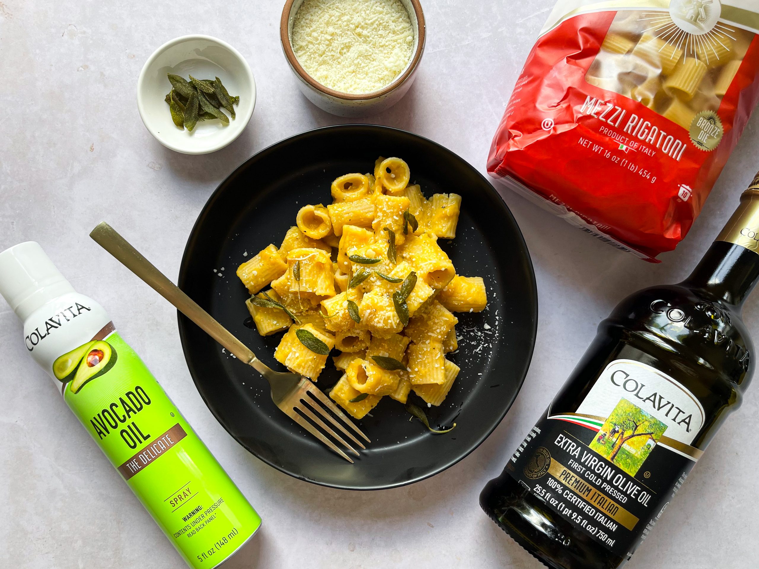 Rigatoni with Creamy Squash and Sage by @breadandbasil - Colavita Recipes
