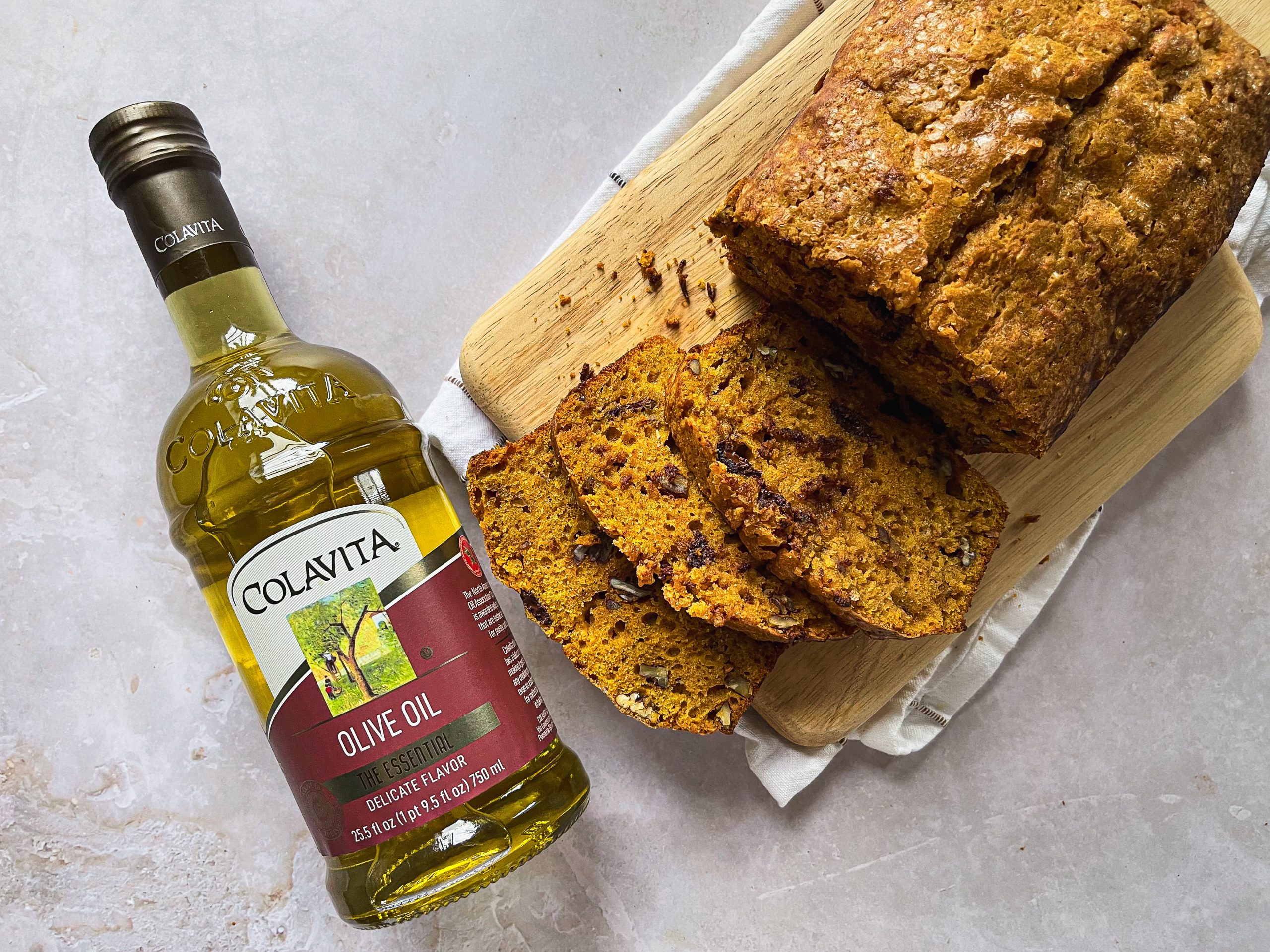 Pumpkin Bread by @breadandbasil - Colavita Recipes