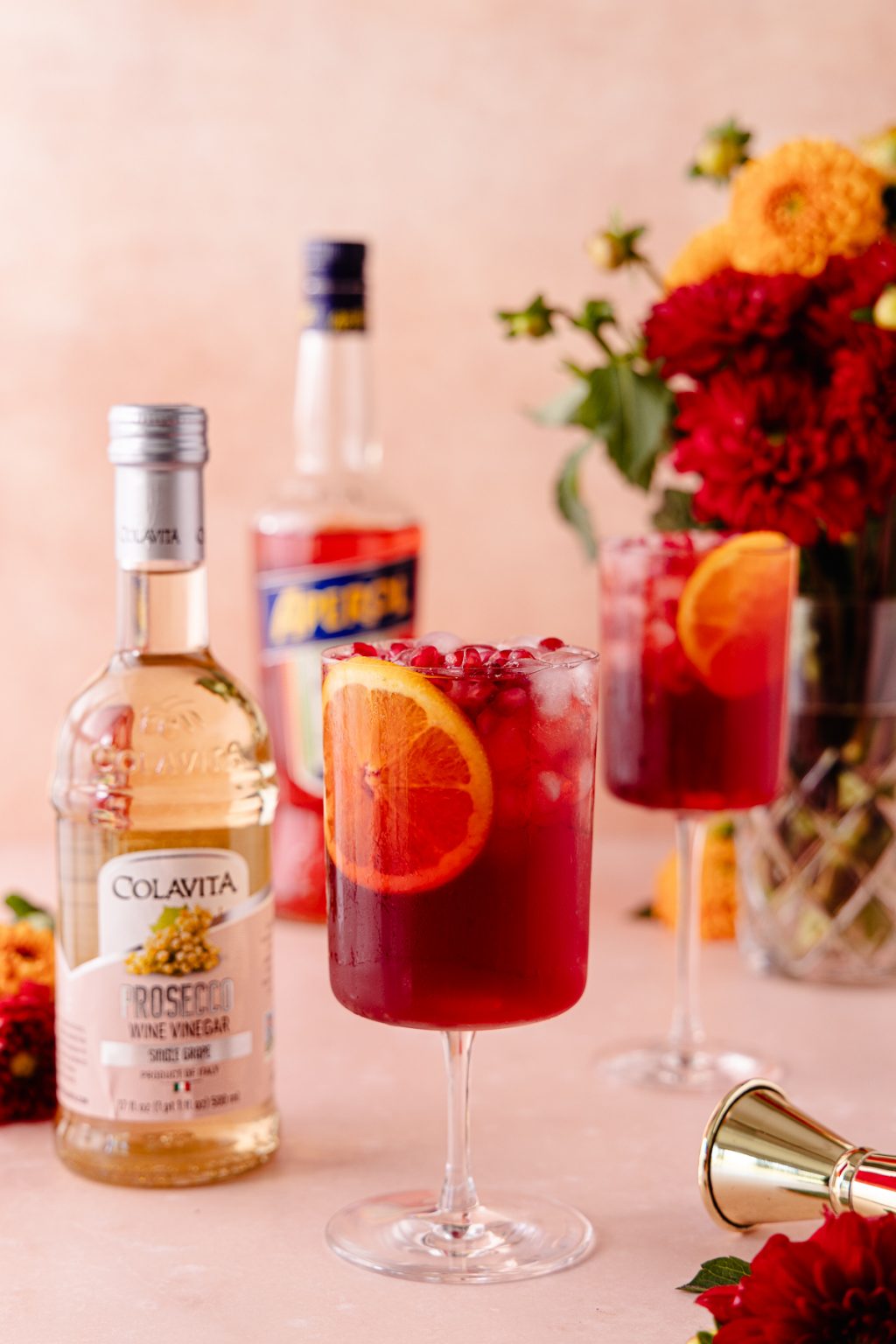 Pomegranate Aperol Spritz by shortstackkitchen Colavita Recipes